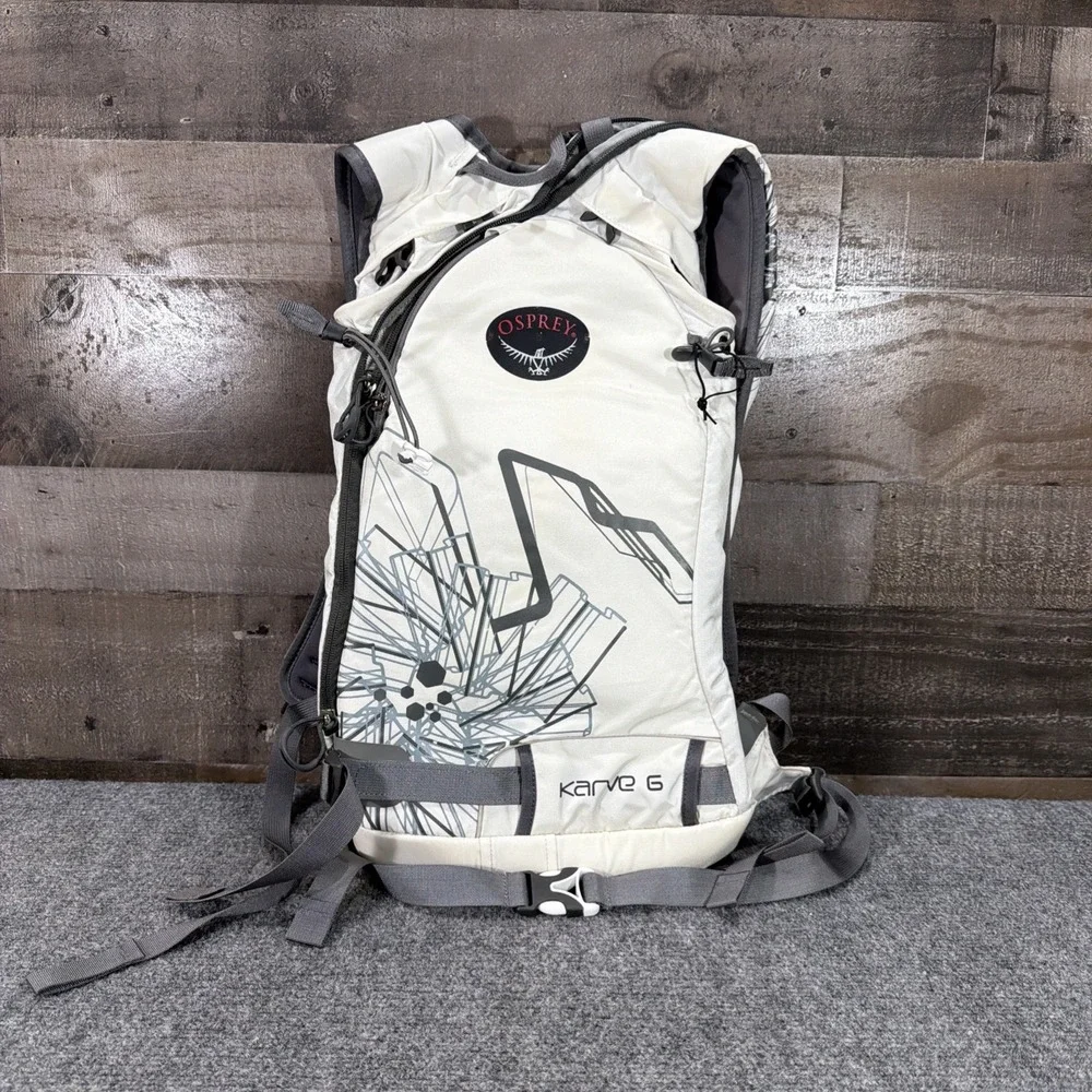 Osprey Karve 6 Backpack H2O Gray & White Sports Hiking